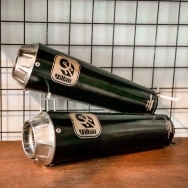 ( ORIGINAL ) KNALPOT VILLAN PRO1 BLACK SLINCER ONLYY