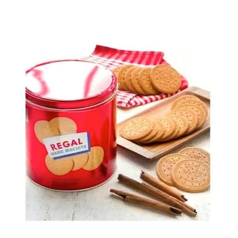 REGAL MARIE KALENG - CEMILAN BISKUIT TINGGI PROTEIN - biskuit regal - biskuit kaleng - biskuit