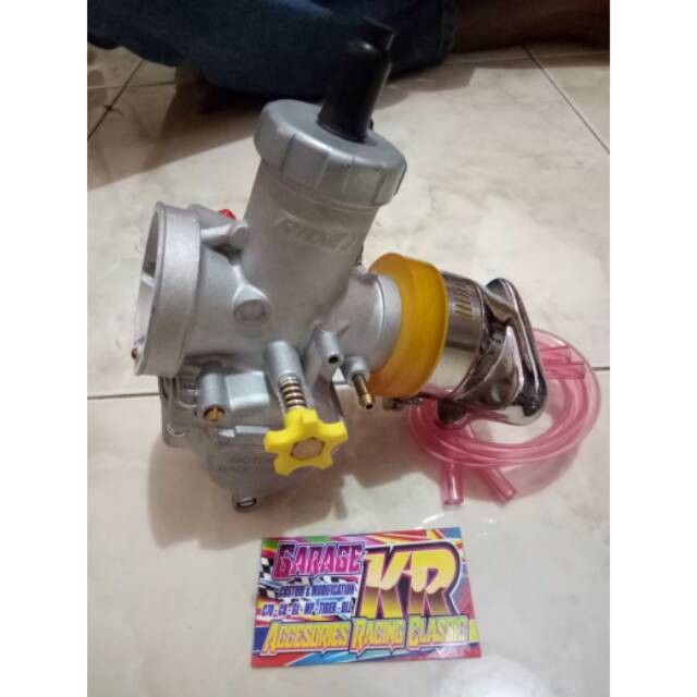 Karburator NSR SP 28 MM Ride it + Manifold Teflon miring Krom