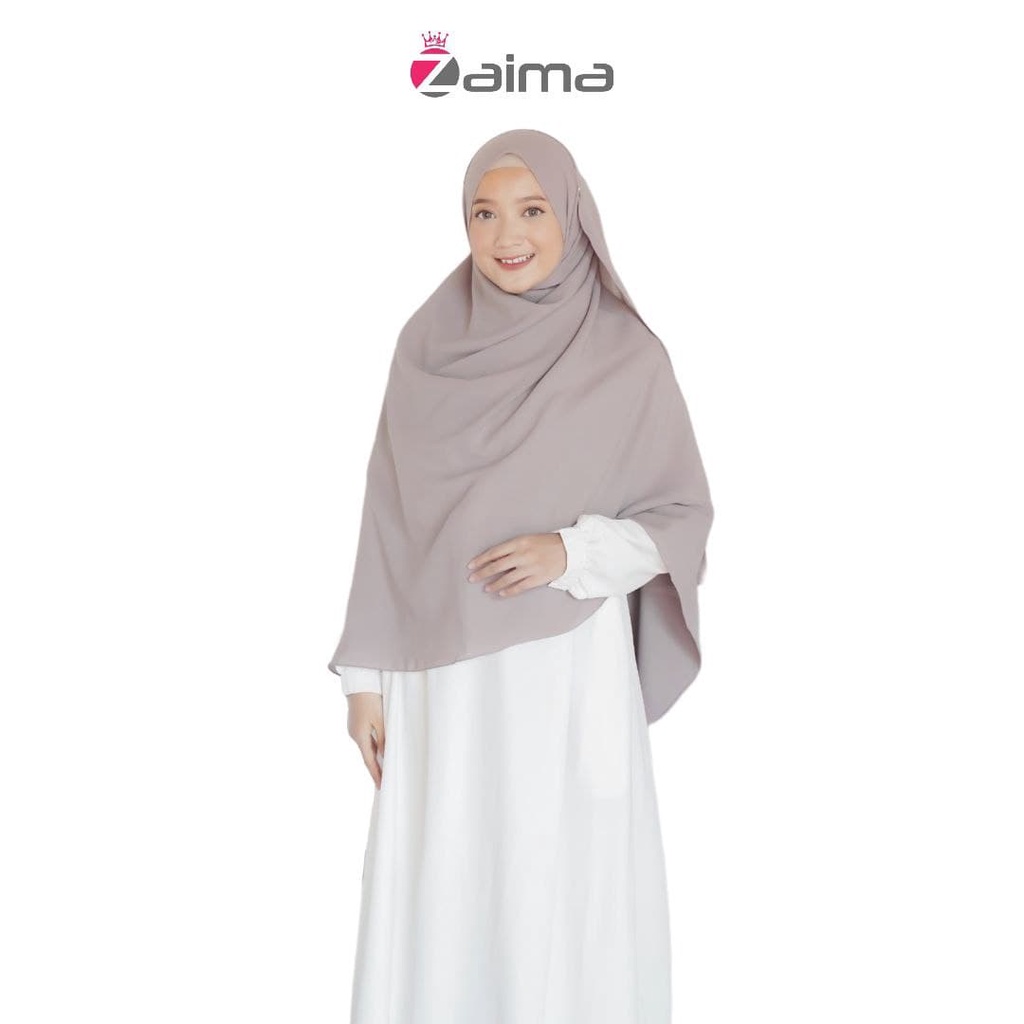 Pashmina Jumbo Syari 200 x 100 Lebar Besar Diamond Italiano-Ash Grey