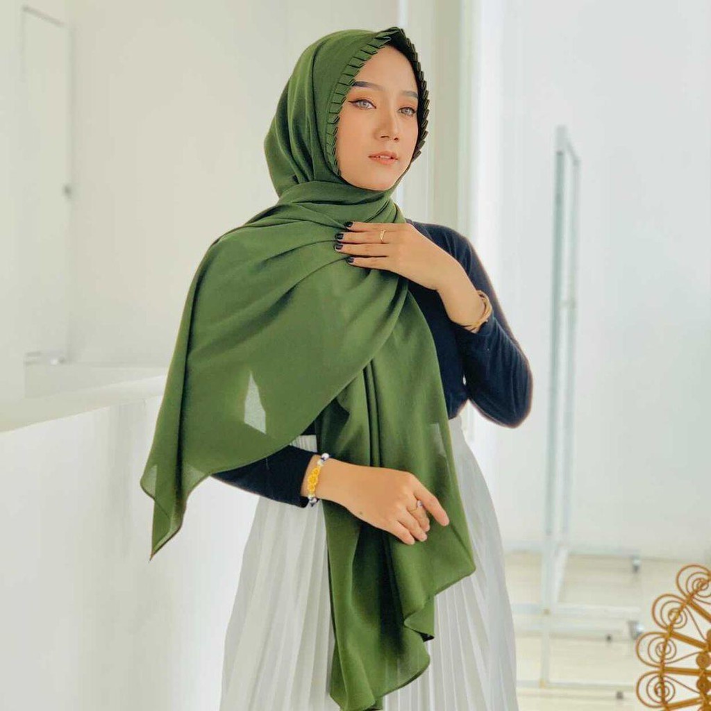 𝗖𝗮𝗿𝗲.𝗶𝗻 Pashmina Tali Lipit KCB Tali Diamond 170x75cm