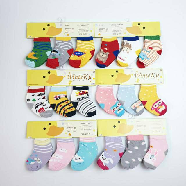 Kaos Kaki WINTEKU 3IN1 Newborn 0-6bln