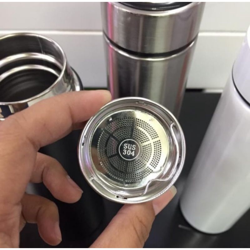 Thermos Huawei traveling Dan Huawei LED air panas/dingin kopi-teh 500 ML Termos