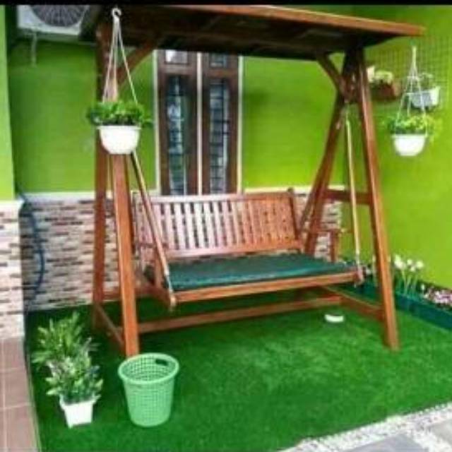  Ayunan  Kayu  Jati 120 cm Shopee Indonesia