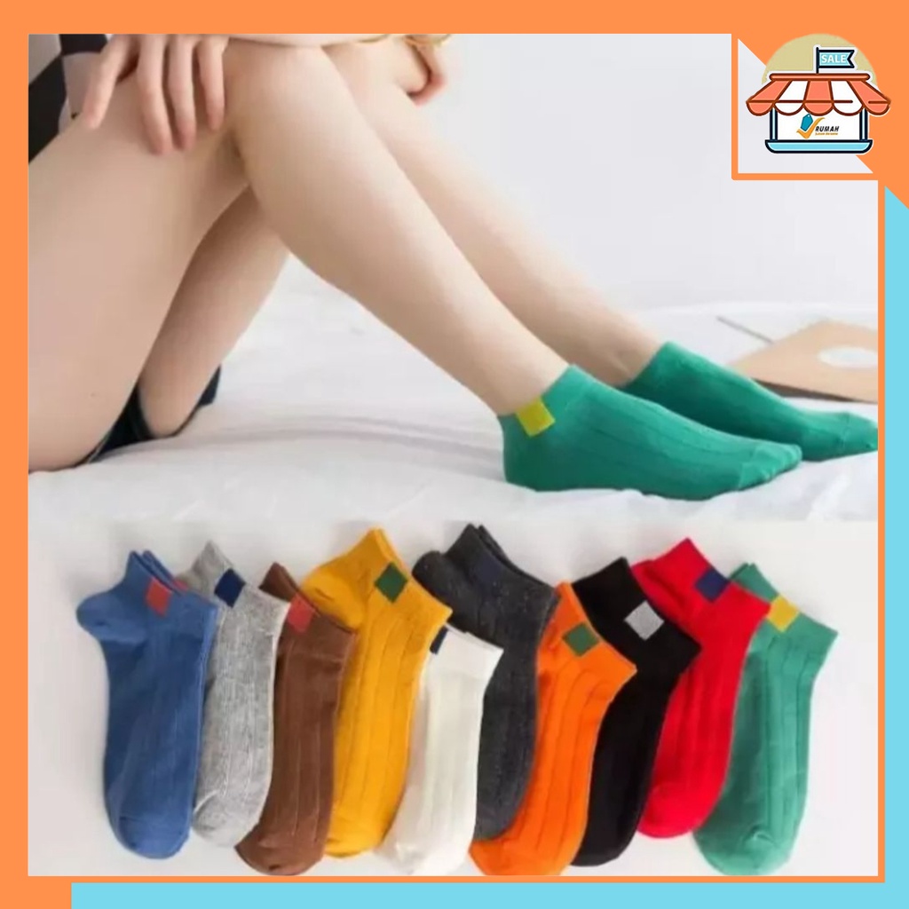 RSB KK216 Kaos Kaki POLOS 6 Ankle Cute Socks Short Socks Kaos Kaki Pendek Murah