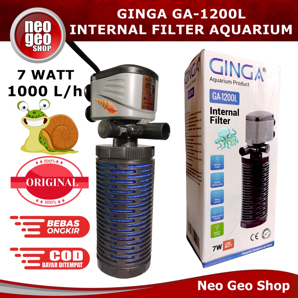 GINGA GA 1200 L 1200L GA1200L MESIN POMPA INTERNAL FILTER AQUARIUM AQUASCAPE