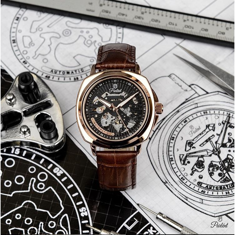 Jam Tangan Pria CHARLESTON Parlent Automatic Watch ORIGINAL 100%