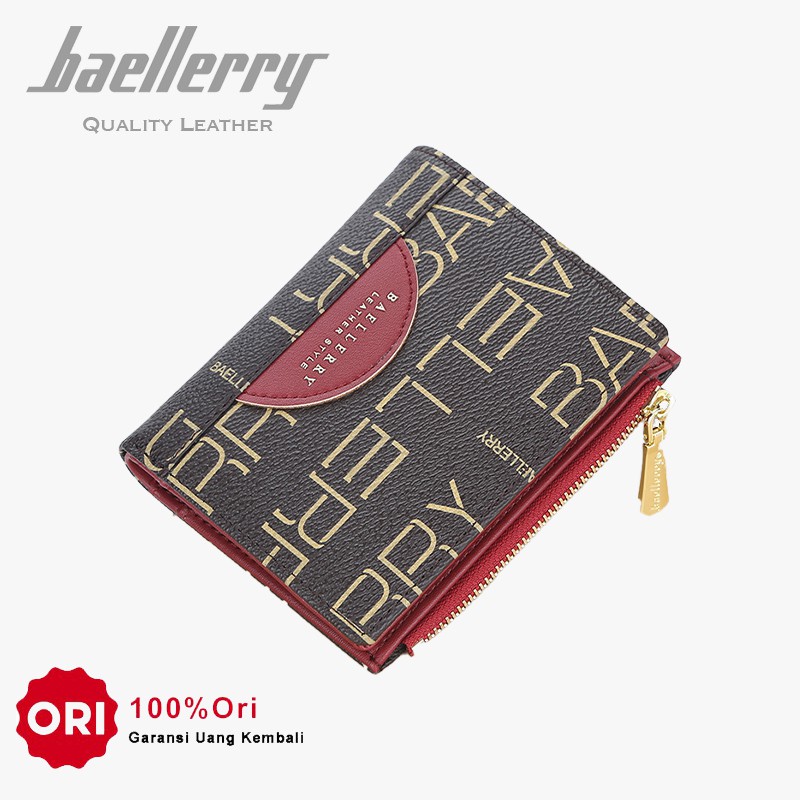 BAELLERRY DR076 Dompet Wanita Kecil Bahan Kulit PU Leather Premium WATCHKITE WKOS