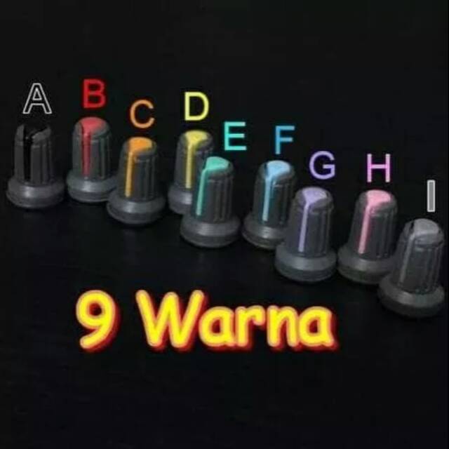 KNOP WARNA WARNI ... UNTUK MIXER  & KOTAK AMPLYFIER