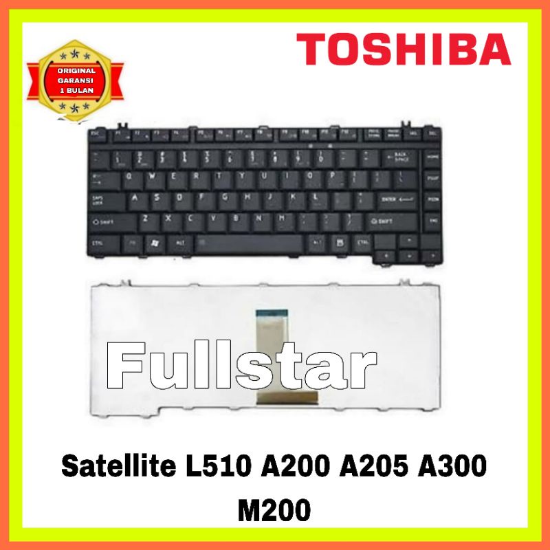 KEYBOARD LAPTOP TOSHIBA SATELITE  L510 A200 A205 A300 M200 