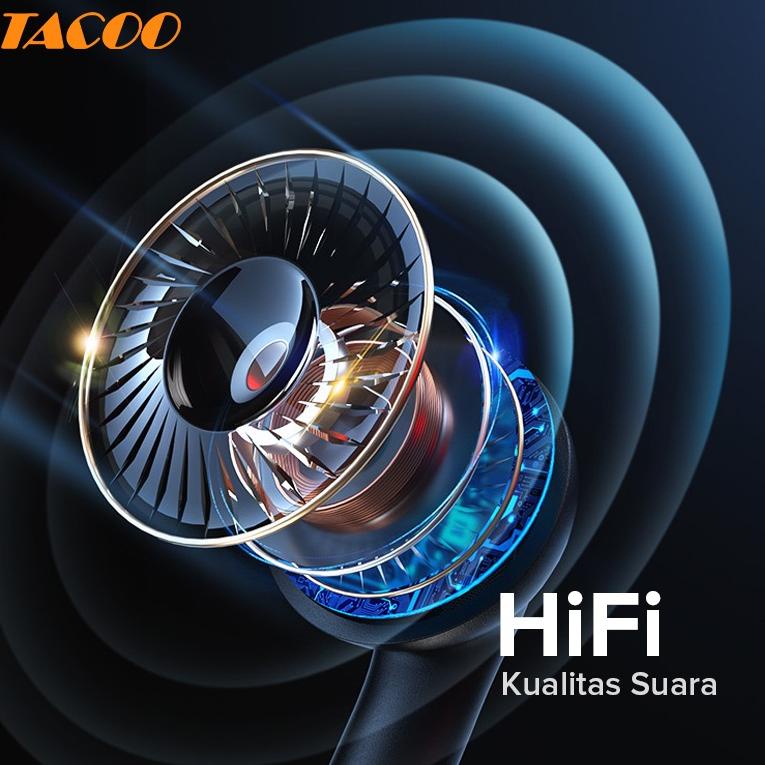 (L2I8) TACOO TWS Bluetooth Headset Earphone Gaming True Wireless BT 5.0 Earphones HiFi Stereo Waterp