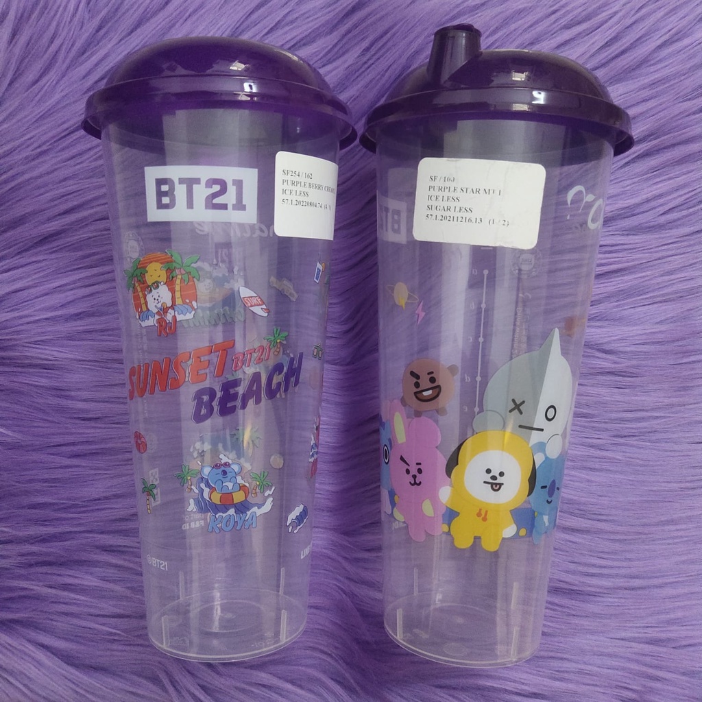 [PRELOVED] Reusable Cup BTS X CHATIME / Tumblr Reusable BT21 CHATIME / Magnet BT21 Chatime