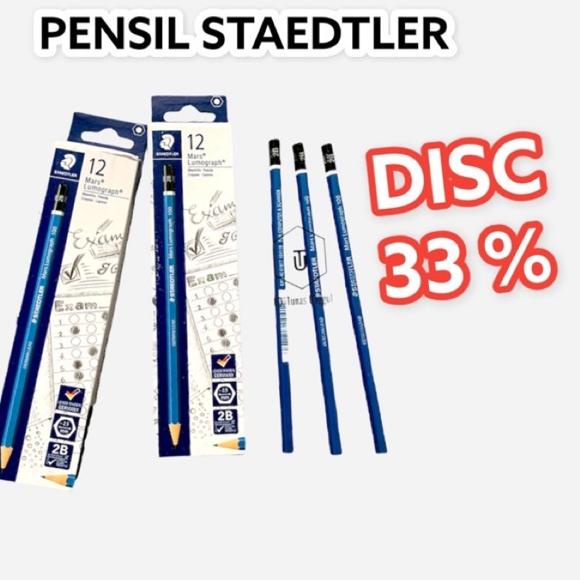 

Grosir/5.5 SALE/5.5 Product HOT/TERLARIS/「⭐Terbaru 3.3」 [12pcs]PENSIL 2B STAEDTLER / STAEDTLER MARS LUMOGRAPH BLACK PENCIL 2B Dijamin Ori>