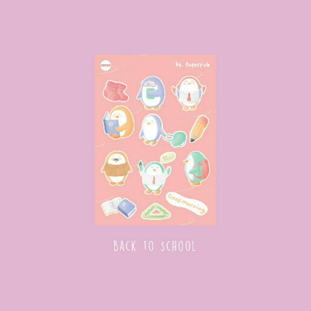 

PAPERPUH Sticker lucu - Back to school (PAPERPUH)