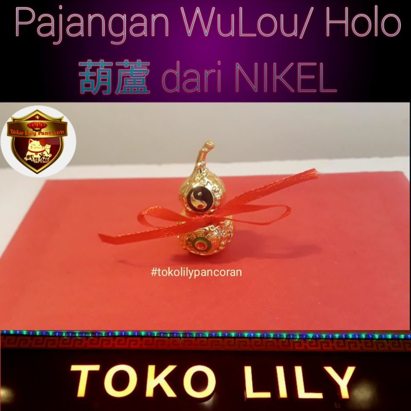 Pajangan Golden Toad Money Frog Kodok Kaki tiga Wu Lou Holo Hu lu Mini