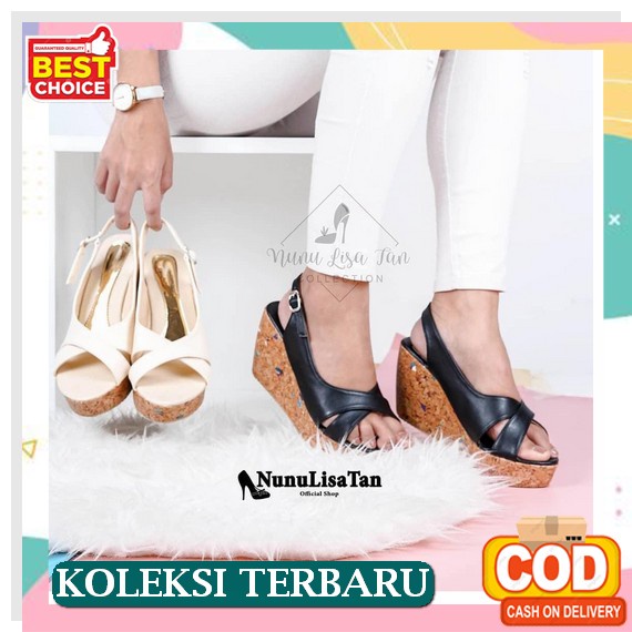 Sandal Wanita Wedges Tinggi 7Cm Sy02 Sendal Weges Motif Terbaru 1 Vv12 Abbushoes Dh 196 Sandal Wedge