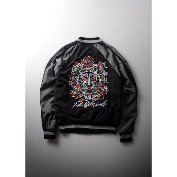 JAKET MOTOR PHILLIP WORKS SUKAJAN SILVER TIGER