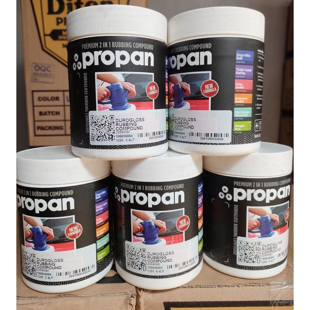 propan compon 2in 1 duroglass rubbing compound 0.4lt premium compon duroglas 2in1 0.4liter