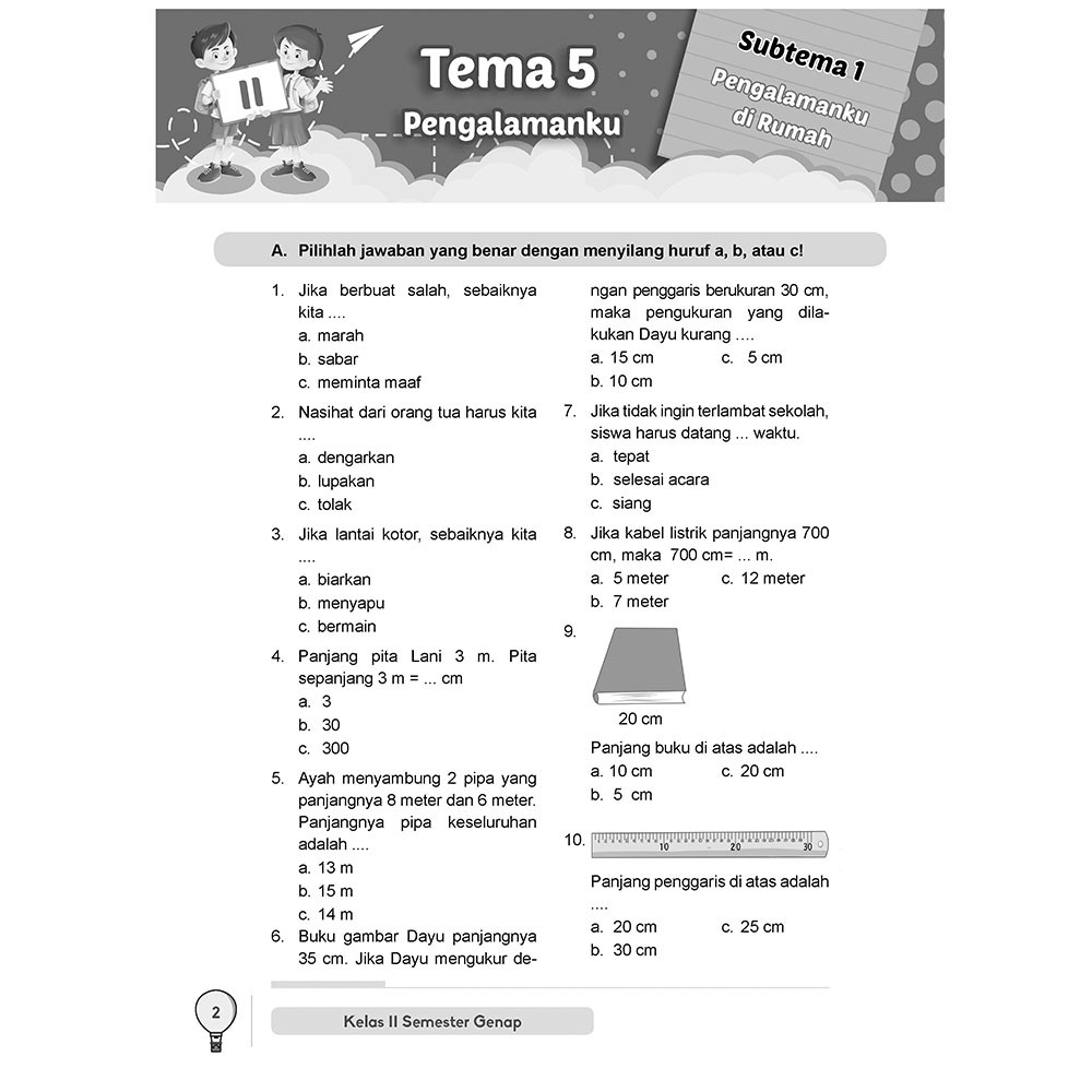 Buku Latihan Soal Tematik Sd Kelas 2 Semester Genap Incer Shopee