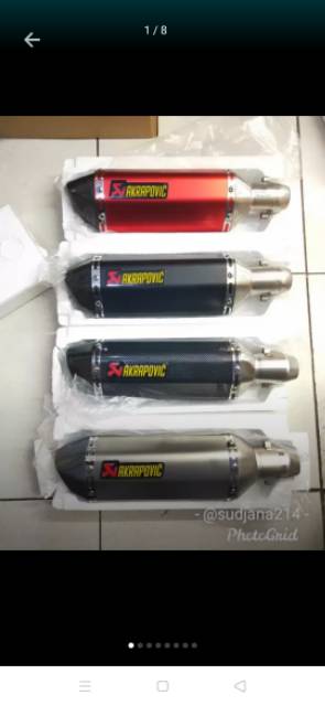Akrapovic carbon import