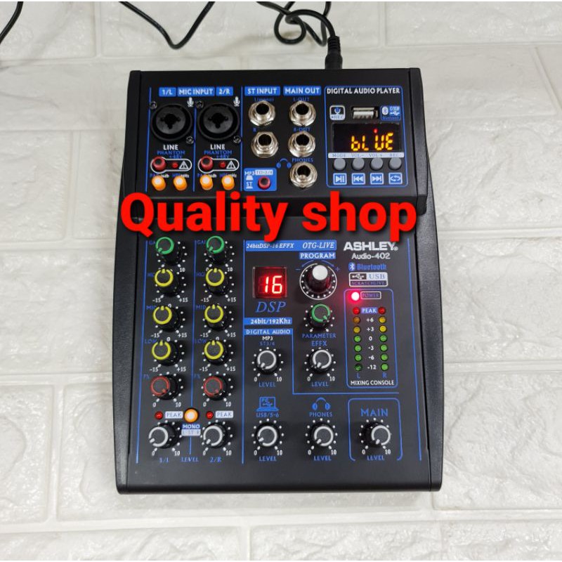 MIXER ASHLEY AUDIO402 / AUDIO-402 ORIGINAL SUPPORT USB INTERFACE