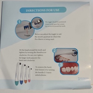 Dental pro-matrix curve / pro matrix promatrix contoured matriks band metal logam gigi universal