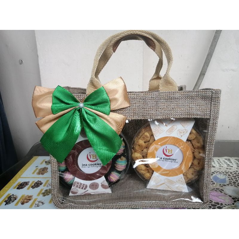 

hampers tas goni cookies isi 2