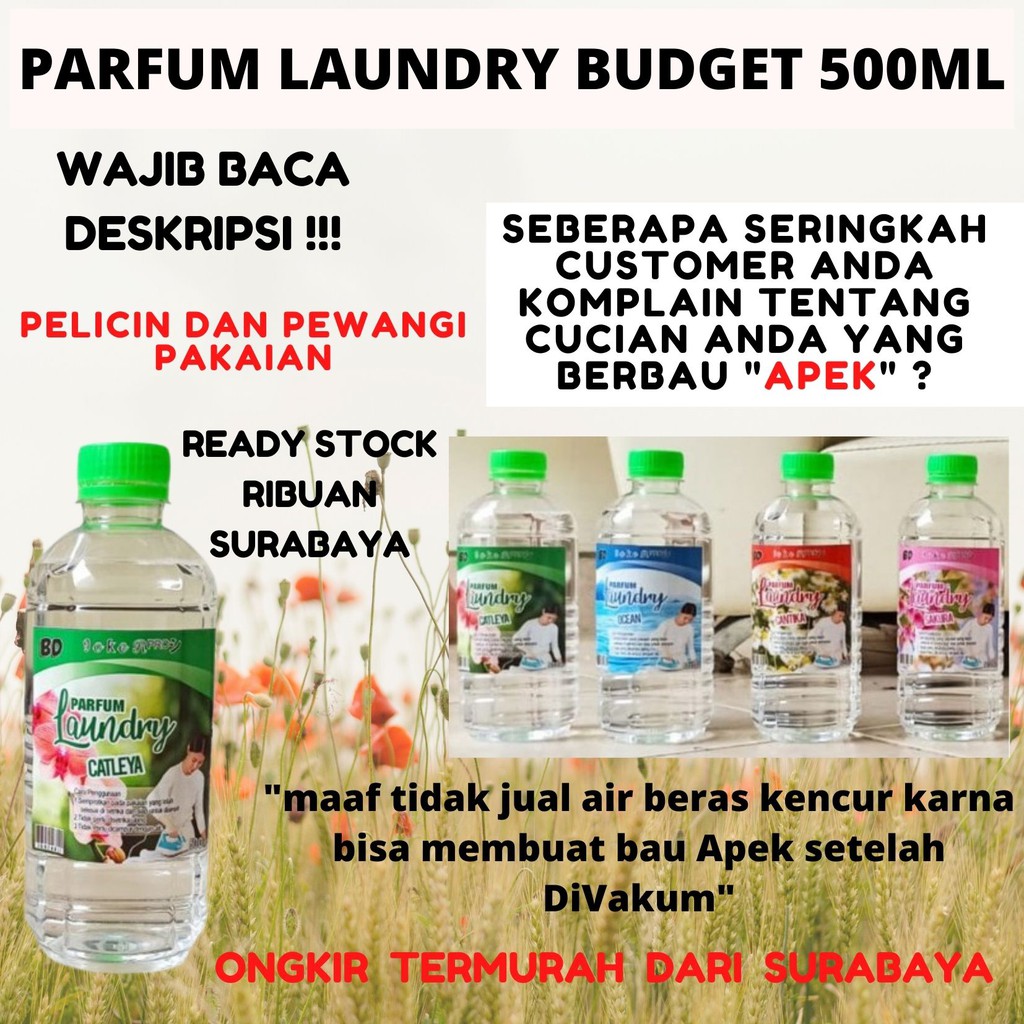 (JERNIH ANTI APEK) PARFUM LAUNDRY BUDGET 500 ML