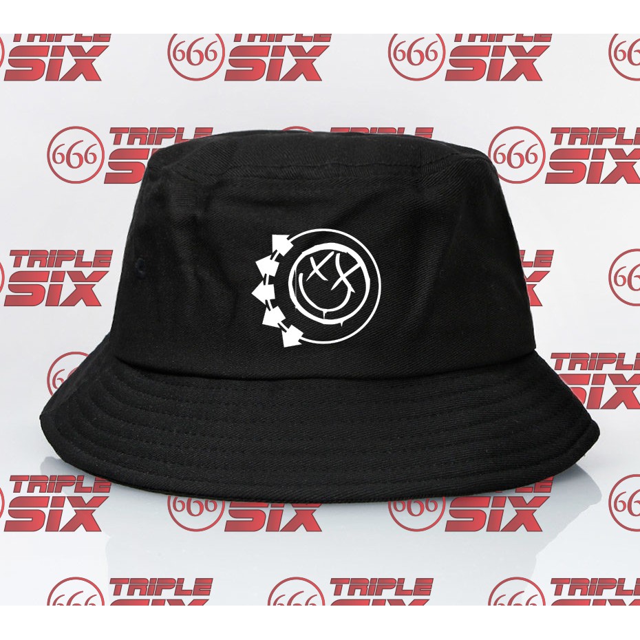 Topi Bucket Blink 182 logo