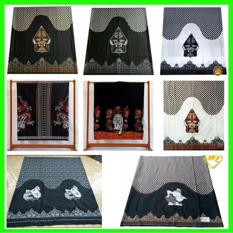 Sarung Batik Wayang dewasa sarung tenun wayang gunungan semar asli batik sarung wayang jawa JUMBO