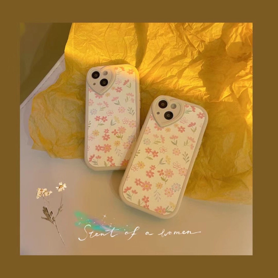 Case Motif Bunga Untuk IPhone 12 13 11 Pro Max X Xs Max Xr