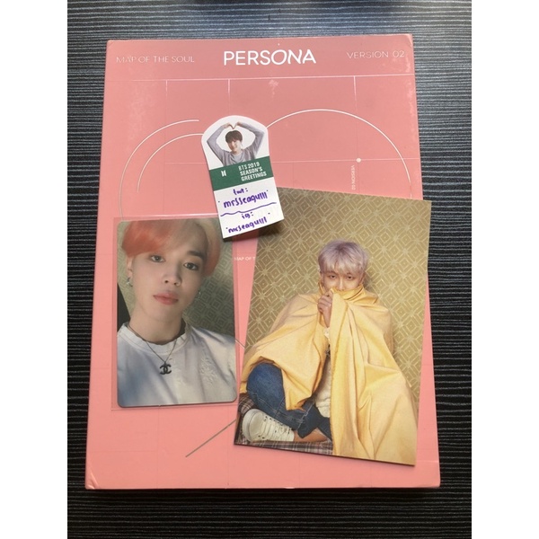 FULLSET ALBUM MOTS PERSONA VER 2 PC JIMIN POSTCARD NAMJOON