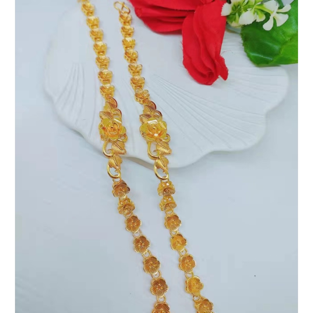 Gelang Xuping Lapis Emas 24K Perhiasan Fashion w06/07