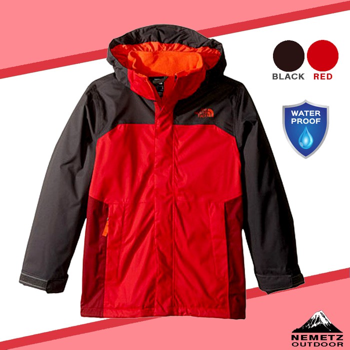 Jaket The North Face Boys Vortex Triclimate Red Original Jacket JORIT020A