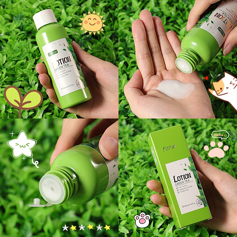 BPOM Fenyi Green Tea Lotion Wajah Menenangkan Kulit Melembabkan Mengontrol Minyak 100ml