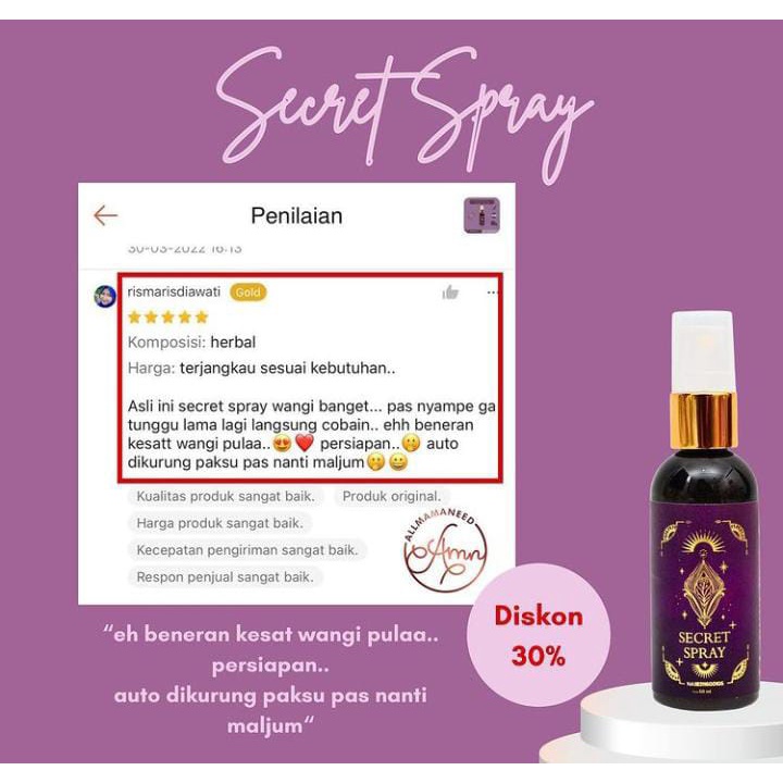 Paket Bundle Allmamaneed Secret Spray dan Feminine Wash Gentle
