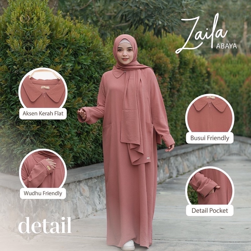 ZAILA ABAYA ONLY By Gerai aliyah