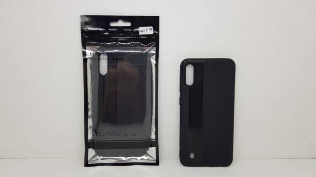 UME Enigma Series Samsung M10 6.22 inchi Soft Case Black Fiber Carbon Slim Design