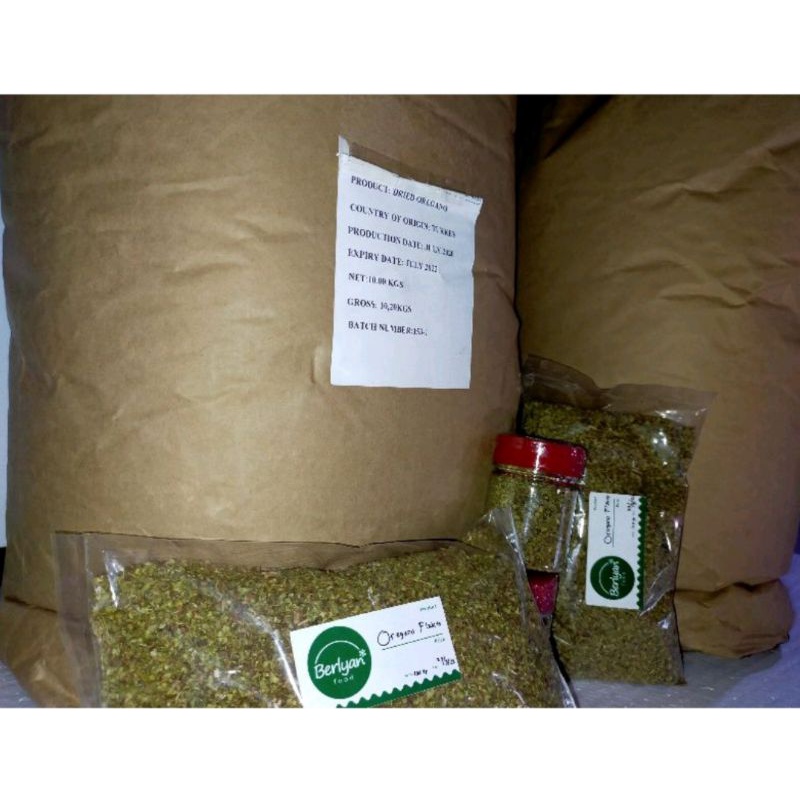 Oregano Flakes 1 kg Herbs Grosir Termurah Free Bubble Wrab dan Dus Packing Aman
