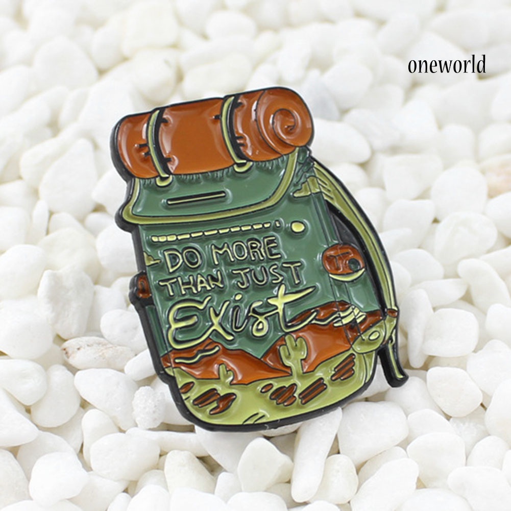 OW@ Unisex Fashionable Treasure Bag Brooch Pin Alloy Badge for Adventure Lovers