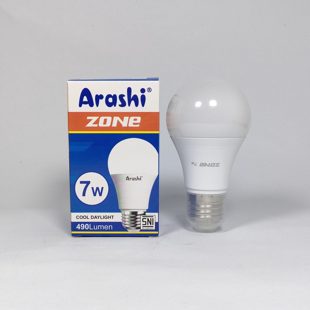 Arashi Zone Lampu Bohlam LED Bulb 7 Watt - Cahaya Putih