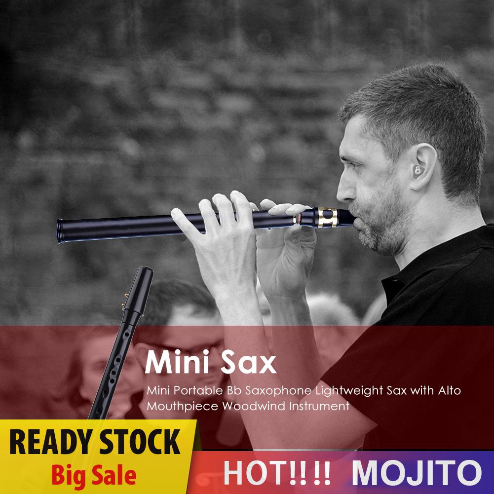 Saxophone Saku Mini 8 Lubang Dengan Alto Mouthpiece Ligature Reeds Jari