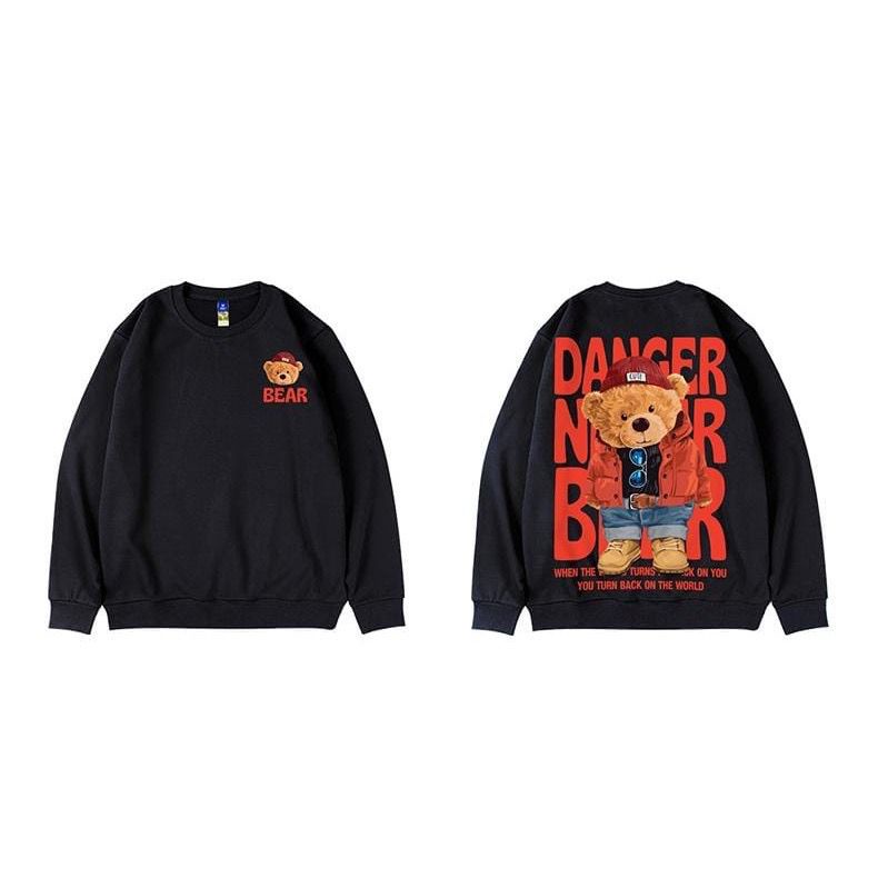 Sweater Oversize Wanita Danger Bear XXL LD 130