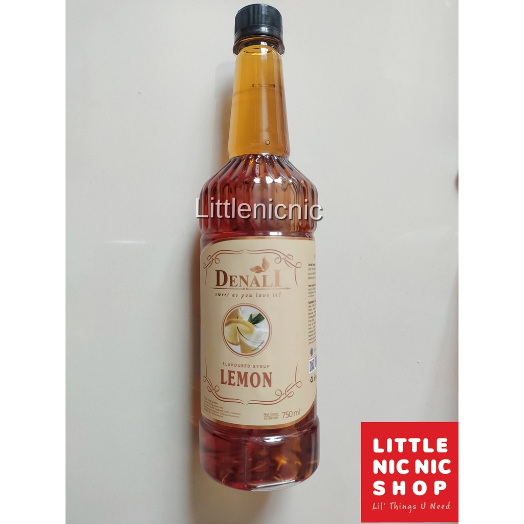 

Denali Lemon Flavoured Syrup 750 ml Sirup minuman cafe