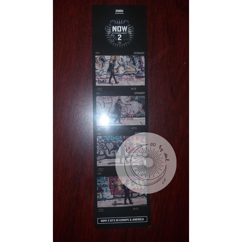 [RARE] BTS NOW 2 IN EU & AMERICA DVD BOOKMARK BM PARK JIMIN JM OFFICIAL