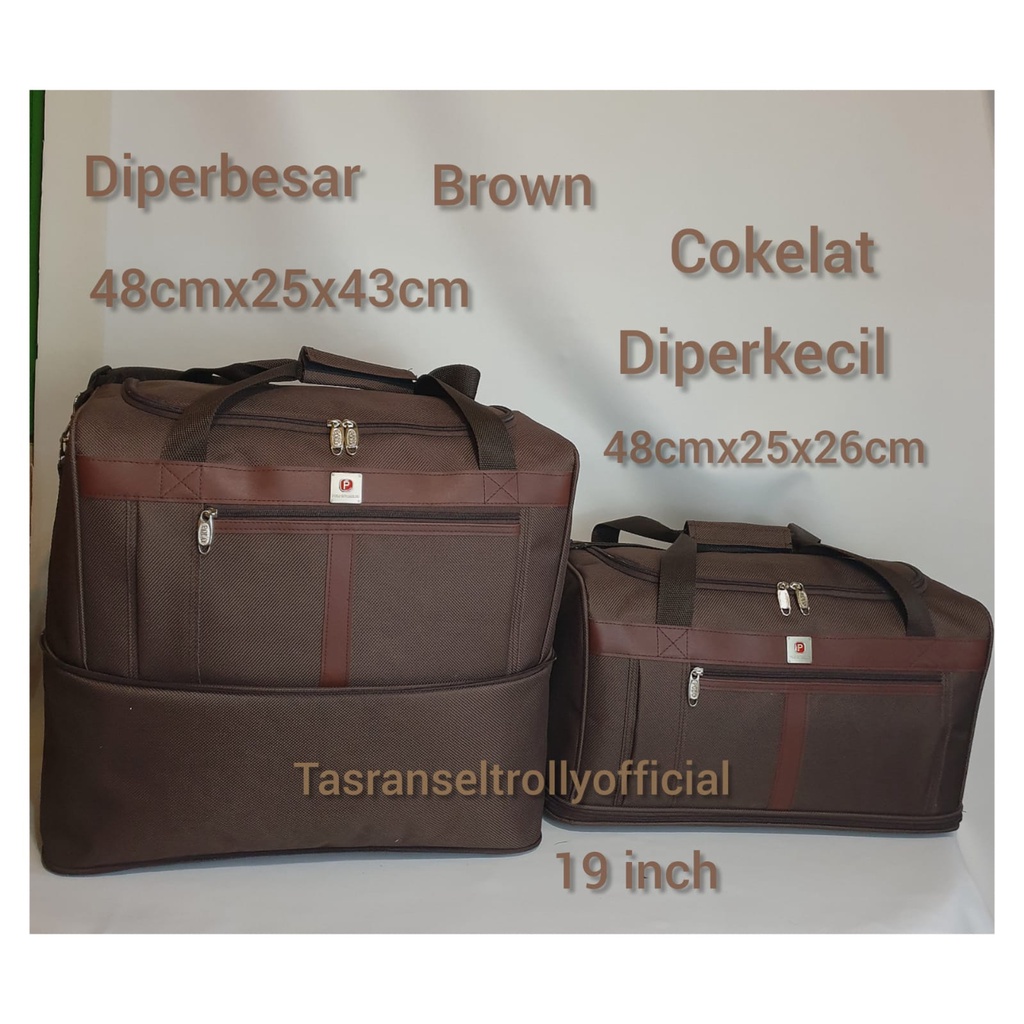 Tas Pakaian Travel Bag Polo Interclub 48x25x26cm up 43cm 100%original