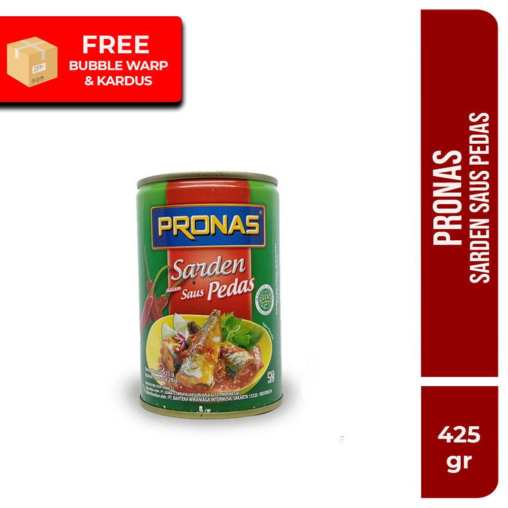 

(READY STOK) Pronas Sarden Chili Saus Pedas 425 gram dalam kemasan EOE