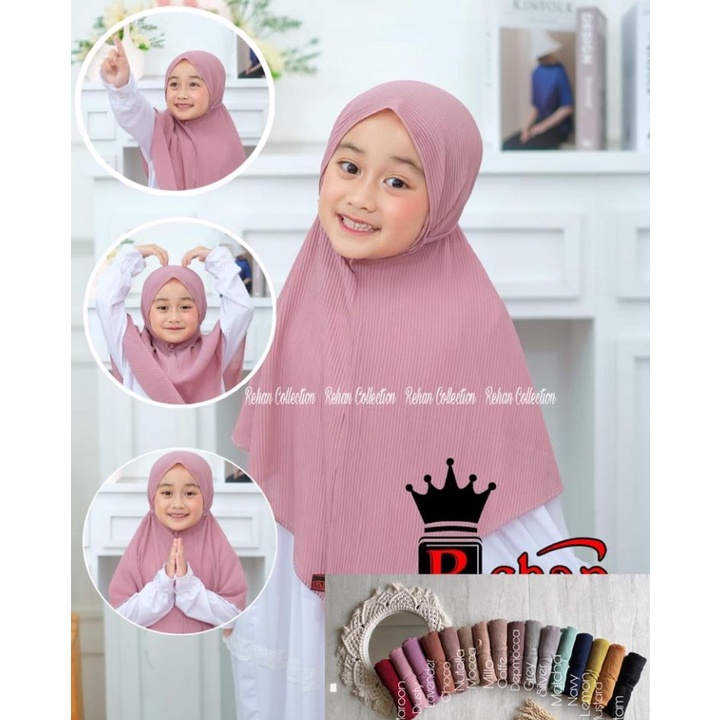 Bergo Shanum Plisket Full / Bergo Maryam Plisket / Bergo Maryam Terbaru / Hijab Plisket Full / Jilba