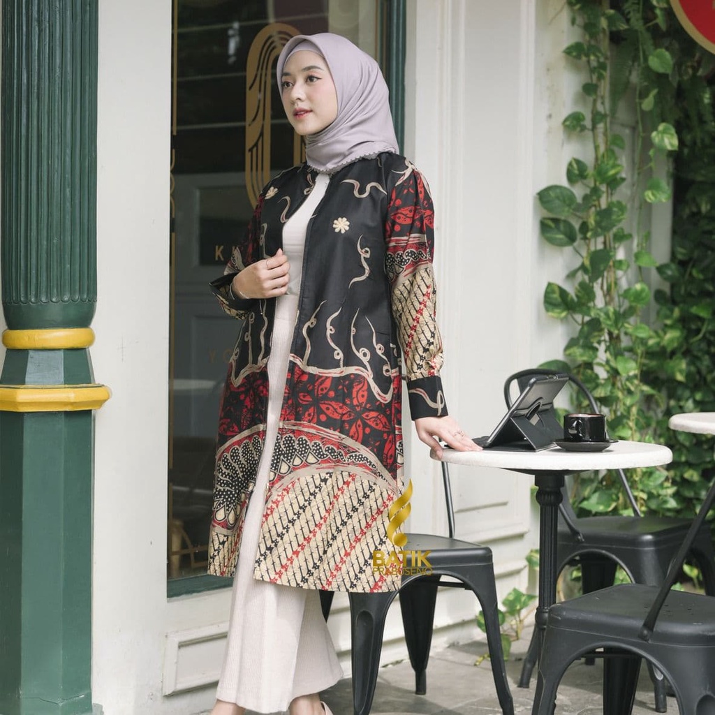 Tunik Talaga Tunik Blouse Batik Atasan Kerja Wanita Batik Wanita Atasan Kondangan Tunik Lengan Panja