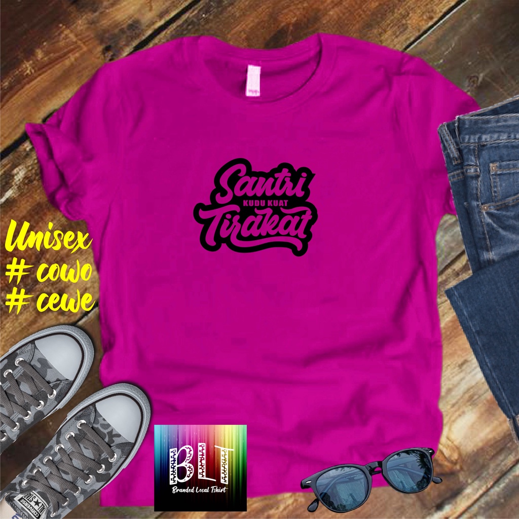 Cod/Kaos Santri kudu kuat tirakat/Kaos Terlaris Kualitas Terjamin Kaos /Kaos Murah Kaos Cotton 30s Kaos katun/ Kaos Distro Kaos Pria Dan Wanita atasan pria